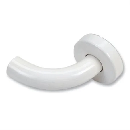 CURVA CON ATTACCO A MURO PER TUBO A INNESTO PER MANIGLIONI COMPONIBILI