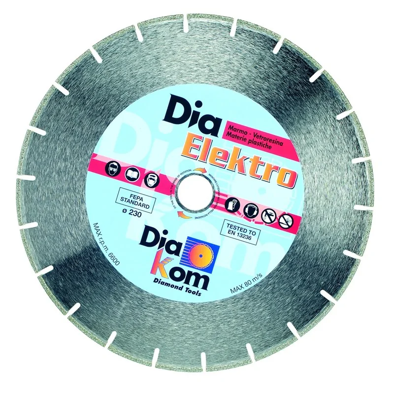 DISCO DIAMANTATO PER MARMO E PVC DIAELEKTRO