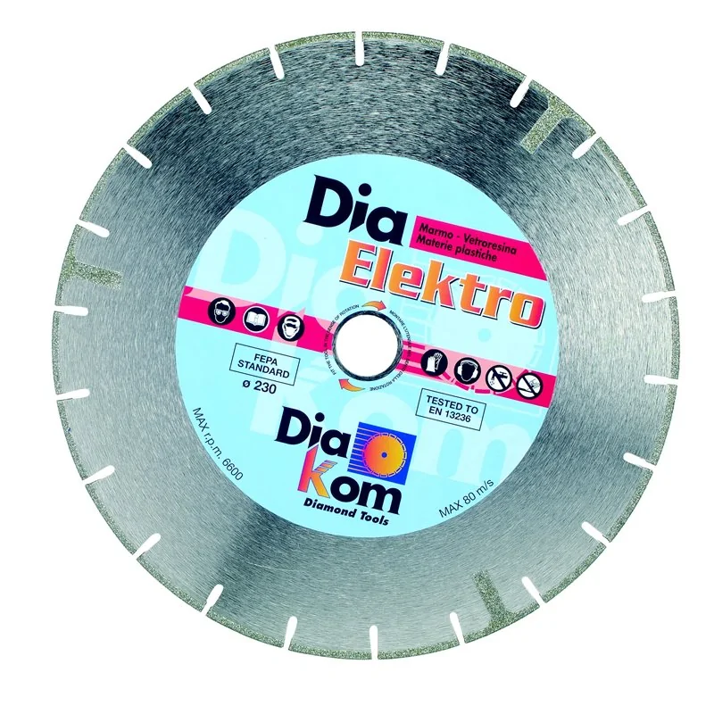 DISCO DIAMANTATO PER MARMO E PVC DIAELEKTRO RINFORZATO