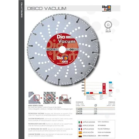DISCO DIAMANTATO UNIVERSALE VACUUM