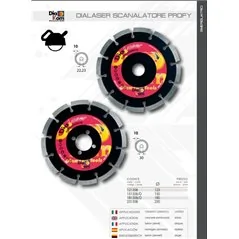 DISCO DIAMANTATO PER SCANALATORE DIALASER PROFY