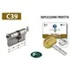 CILINDRO EUROPEO MOTTURA CHAMPIONS C39 CHIAVE/PREDISPOSIZIONE POMOLO FISSA