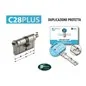 CILINDRO EUROPEO MOTTURA CHAMPIONS C28PLUS CHIAVE/PREDISPOSIZIONE POMOLO FISSA