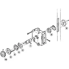 LOCK FOR CHAMPIONS EURO PROFILE CYLINDER MOTTURA 38.600