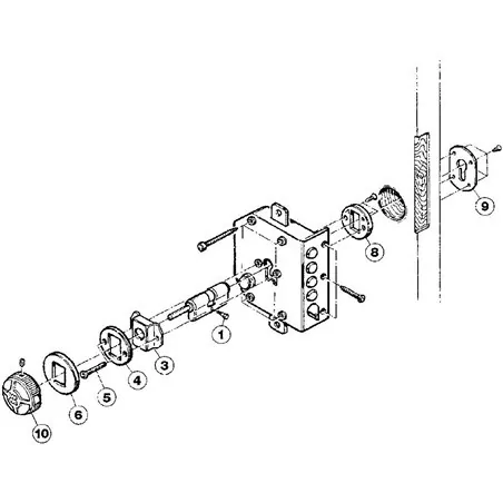 LOCK FOR CHAMPIONS EURO PROFILE CYLINDER MOTTURA 38.600