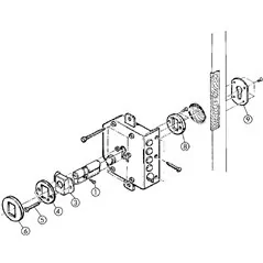 MOTTURA 38.630 SERRATURA PER CILINDRO EUROPEO CHAMPIONS
