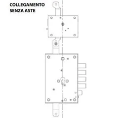 MOTTURA 49.120 BLOCCA ASTE ELETTRONICO PER PORTA BLINDATA XCODE