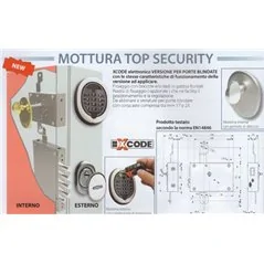MOTTURA 49.120 BLOCCA ASTE ELETTRONICO PER PORTA BLINDATA XCODE