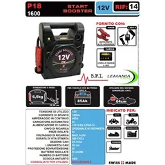 CAR START BOOSTER START BOOSTER P18 12V/1600 LEMANIA ENERGY