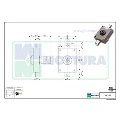 VERTICAL RIM LOCK MOTTURA 34.320