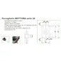 THREE-POINT RIM LOCK EXTERNAL PUMP CYLINDER CHIAVE INTERNAL MOTTURA 34.328