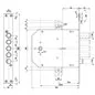 MOTTURA 50.735 EASY GO DOUBLE-BITTED MORTISE LOCK WITH LATCHBOLT MOTTURA 50.735 EASY GO DOUBLE-BITTED MORTISE LOCK WITH LATCHBOLT