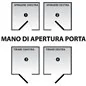 MOTTURA 54.587 SERRATURA PLURISISTEMA DOPPIA MAPPA EASY GO PIU' CILINDRO EUROPEO