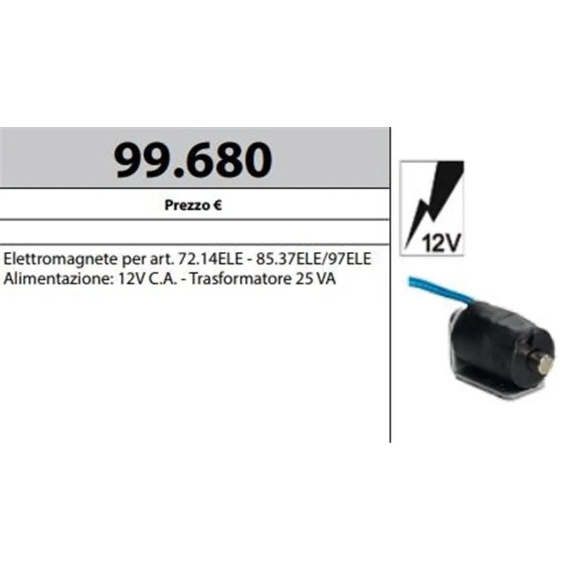 MOTTURA 99.680 ELETTROMAGNETE PER SERRATURA ELETTRICA MOTTURA