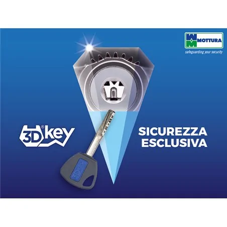 MOTTURA 94.420 PIASTRA AL MANGANESE PER SERRATURE 3DKEY