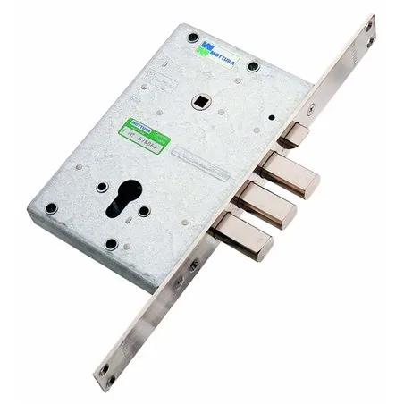 MOTTURA 85.778 LOCK FOR ARMOURED DOOR WITH EUROPROFILE CYLINDER MORTISE 25 MM