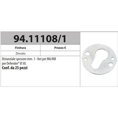 MOTTURA 94.11108 DISTANZIALE PER DEFENDER Ø50 SPESSORE 1 - 2,5 MM