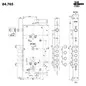 MOTTURA 84.767 MULTIFUNCTION GEAR LOCK FOR ARMOURED DOOR WITH EUROPROFILE CYLINDER RIM MOTTURA 84.767 MULTIFUNCTION GEAR LOCK FOR ARMOURED DOOR WITH EUROPROFILE CYLINDER RIM