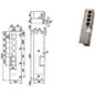 MOTTURA 94.080 INCONTRO ELETTRICO PER SERRATURE MOTTURA SERIE 20 - 30 - 38