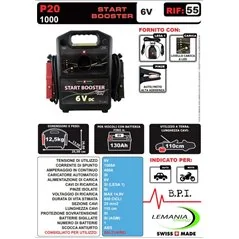 CAR START BOOSTER START BOOSTER P20 6V/1000 LEMANIA ENERGY