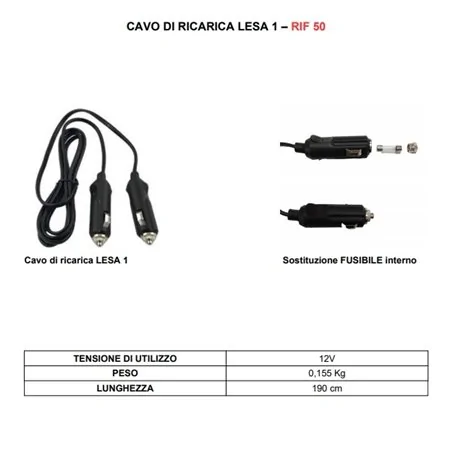 LESA 1 CHARGER 12V FOR START BOOSTERS