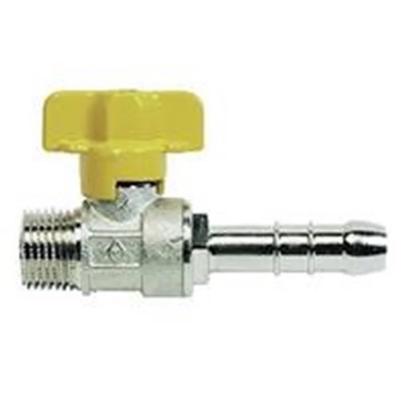 RUBINETTO A SFERA GAS CON PORTAGOMMA DRITTO MASCHIO 1/2