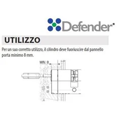 DEFENDER ELETTRONICO MOTTURA SERIE DF501 PER CILINDRI EUROPEI