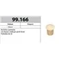 MOTTURA 99.166 BOCCOLA A PAVIMENTO CON MOLLA PER ASTE Ø18 MM PROFONDITA' MM 30