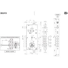 MOTTURA 3DKEY 3D.927 MULTIFUNCTION LOCK RIM