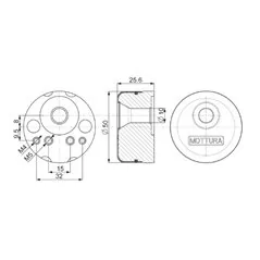 DEFENDER MOTTURA PER SERRATURE 3DKEY 94.925