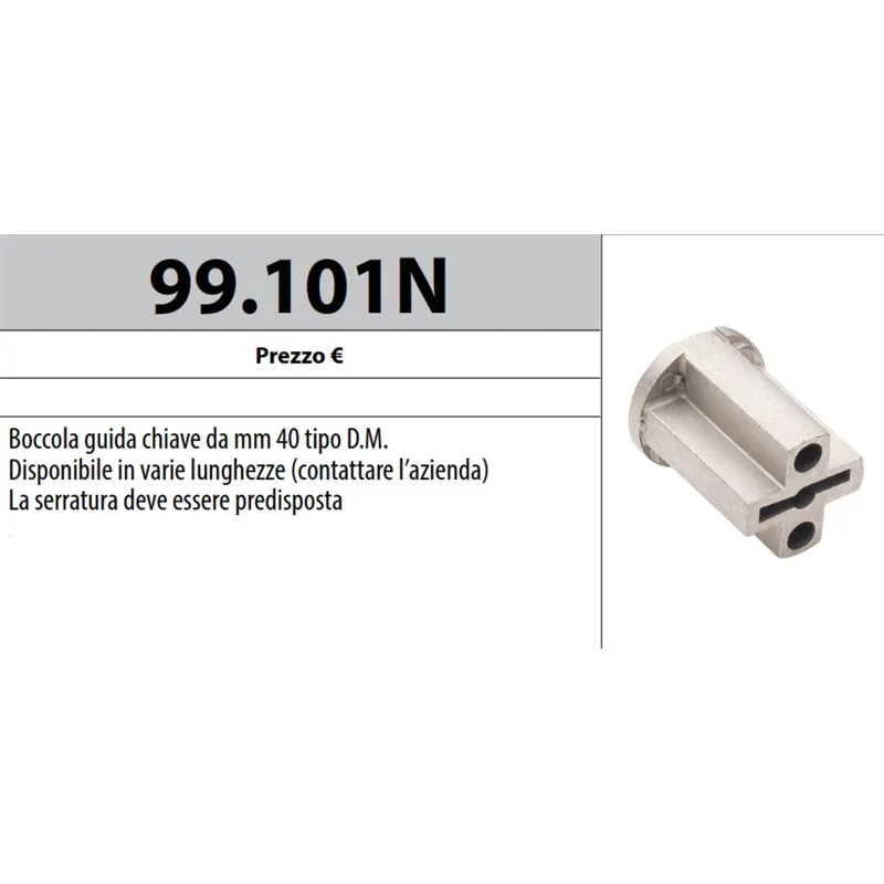 MOTTURA 99.101N GUIDA CHIAVE PER CHIAVI DOPPIA MAPPA 40 MM
