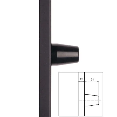 MOTTURA 32.996 SERRATURA A FASCIA VERTICALE SOLO CILINDRO INTERNO A POMPA