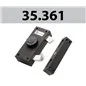 SIDE RIM LOCK INTERNAL KNOB AND EXTERNAL PUMP CYLINDER MOTTURA 35.361 SIDE RIM LOCK INTERNAL KNOB AND EXTERNAL PUMP CYLINDER MOTTURA 35.361