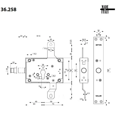 MOTTURA ASTABLOCK 36.259 WITH PARTIAL OPENING