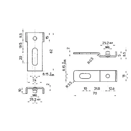 MOTTURA 99.251 BAR EXTENSION FOR ASTABLOCK AND XCODE 40 MM