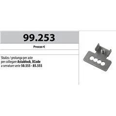 MOTTURA 99.253 SBALZO PROLUNGA PER ASTE DI COLLEGAMENTO ASTALOCK E XCODE