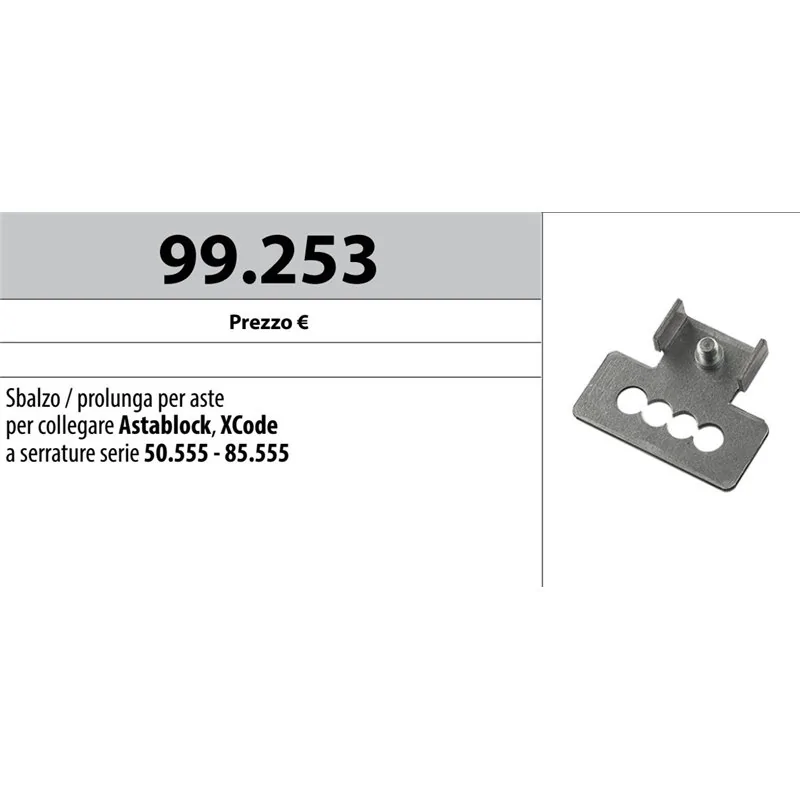 MOTTURA 99.253 BAR EXTENSION FOR ASTABLOCK XCODE 50.555 85.555 MOTTURA 99.253 BAR EXTENSION FOR ASTABLOCK XCODE 50.555 85.555