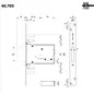 THREE-POINT MORTICE DOUBLE-BIT KEY LOCK MOTTURA 40.705 THREE-POINT MORTICE DOUBLE-BIT KEY LOCK MOTTURA 40.705