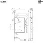 MORTICE SIDE DOUBLE-BIT KEY LOCK MOTTURA 40.731 MORTICE SIDE DOUBLE-BIT KEY LOCK MOTTURA 40.731