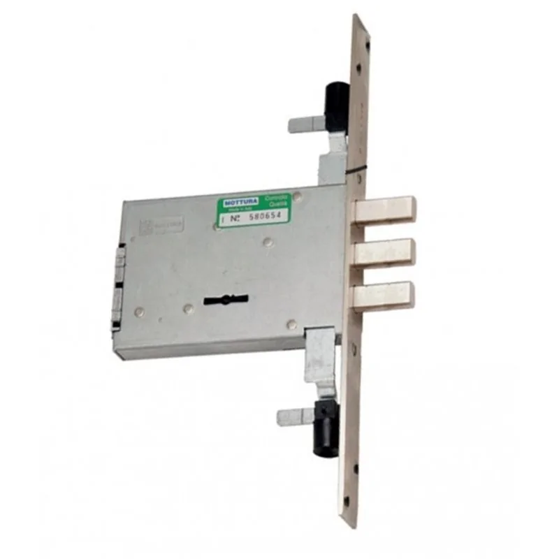 THREE-POINT MORTICE DOUBLE-BIT KEY LOCK MOTTURA 40.805