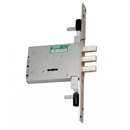 THREE-POINT MORTICE DOUBLE-BIT KEY LOCK MOTTURA 40.805