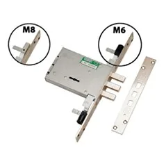 THREE-POINT MORTICE DOUBLE-BIT KEY LOCK MOTTURA 40.805