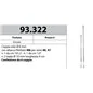 MOTTURA 93.322 M8 ASTE Ø8 PER SERRATURE SERIE 40