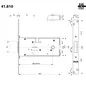 MORTICE SIDE DOUBLE-BIT KEY LOCK MOTTURA 41.812