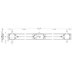HORIZONTAL EURO CYLINDER LOCK FOR UP-AND-OVER GARAGE DOORS MOTTURA 45.81170