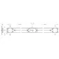 COMPLETE LOCK KIT ORIZZONTALE FOR BASCULANTI MOTTURA 45.81200