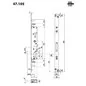 FORZA 7 MORTICE LOCK FLAT BOLT MOTTURA 47.105 FORZA 7 MORTICE LOCK FLAT BOLT MOTTURA 47.105