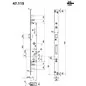 FORZA 7 MORTICE LOCK FLAT BOLT MOTTURA 47.115 FORZA 7 MORTICE LOCK FLAT BOLT MOTTURA 47.115