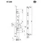 FORZA 7 MORTICE LOCK HOOK BOLT MOTTURA 47.205