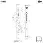 SHARK MORTICE LOCK DOPPIO GANCIO MOTTURA 47.503